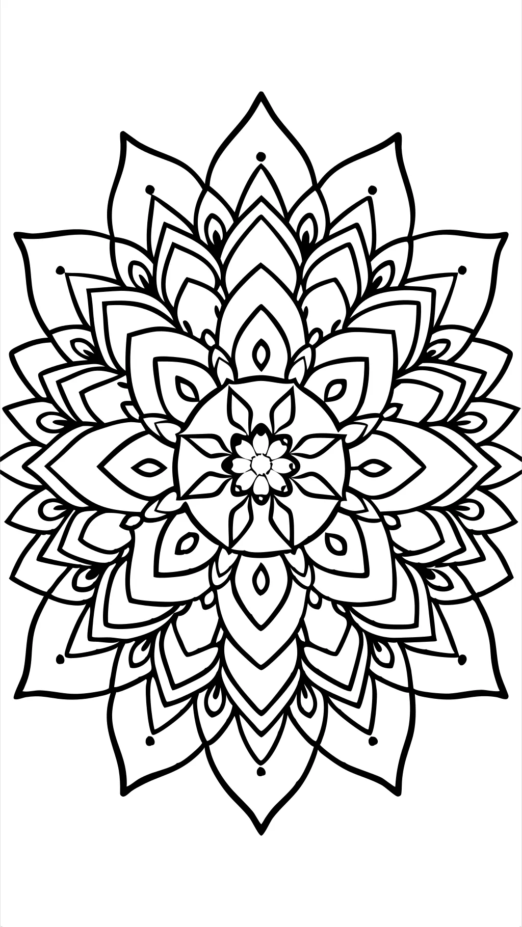 Mandala para colorear en línea